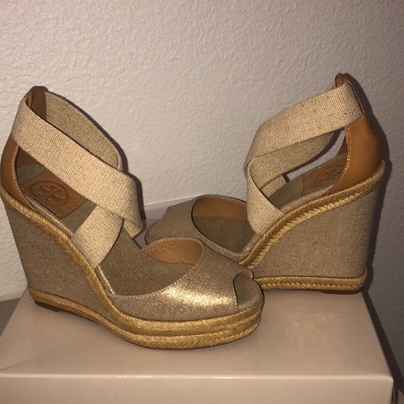 Tory Burch Platform Wedges- Authentic - Picture 5 of 5